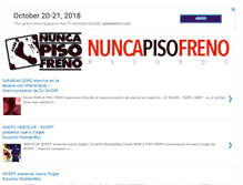 Tablet Screenshot of nuncapisofreno.com